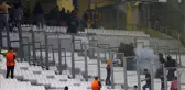 Fransız polisinden skandal müdahale! Galatasaray taraftarı canını kurtarmaya çalışıyor