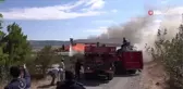 Tek katlı ev alev aldı... Yangına ilk müdahaleyi komşular yaptı