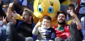 Çizgi film kahramanlarını gördüler, gönüllerince eğlendiler