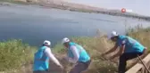 Şırnak'ta DEDAŞ personelleri Dicle Nehri çevresini temizledi