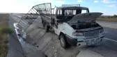 KIRKLARELİ - Seyir halindeki kamyonet yandı