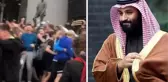 Çılgınlar gibi sevindiler! Newcastle'da takımın yeni sahibi Prens bin Selman'ın ismini haykırdılar