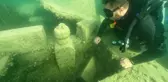 Su altı dalışçıları Halfeti'de batık şehri fotoğrafladı