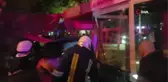 Isparta'da otomobil, otobüs durağına daldı: 5 yaralı
