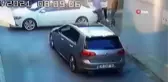 Oto yıkama dükkanında kaybolan anahtar yüzünden işlenen cinayetin görüntüleri ortaya çıktı