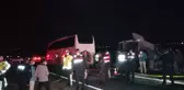 Öğrencileri taşıyan iki otobüs kaza yaptı, biri şarampole yuvarlandı: 27 yaralı