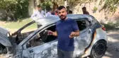Yeni evli adam büyük yıkım yaşadı! İçinde 110 bin TL para ve altın olan aracı havaya uçtu