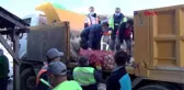 RAMİ KURU GIDA HALİ'NDE 'GERGİN' YIKIM DEVAM EDİYOR