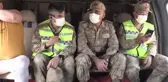 Jandarma, helikopterle trafik denetimi yaptı
