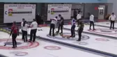 Curling 2022 Kış Olimpiyat Oyunları Ön Eleme Müsabakaları Erzurum'da son gününde devam ediyor
