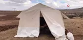 Çadırda eğitim için ilk ders zili çaldı