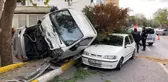 Sarıyer'de freni boşalan kamyonet dehşet saçtı