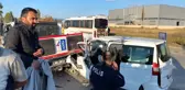 Üç aracın karıştığı kazada 10 kişi yaralandı