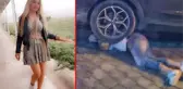 Aracıyla sevgilisinin kafasını ezip 