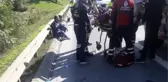 BEYKOZ TEM'DE OTOMOBİLLE MOTOSİKLET EMNİYET ŞERİDİNDE ÇARPIŞTI; 2 YARALI
