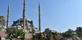 Son dakika haber | SELİMİYE CAMİİ'NİN ÇEVRE DÜZENLEMESİNDE ROMA DÖNEMİNE AİT AİLE MEZARI BULUNDU