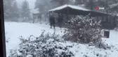 Limni Gölü beyaza büründü.. İşte kartpostallık manzara