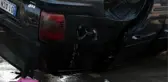 OTOMOBİLİYLE CİPE ÇARPAN SÜRÜCÜ, YAKIT SIZDIRAN ARACIN YANINDA SİGARA İÇTİ