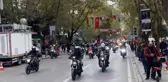 MOTOSİKLETLİLERDEN BAĞDAT CADDESİ'NDE 29 EKİM KORTEJİ