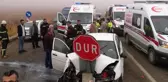Sis kazaya neden oldu: 1 ölü, 5 yaralı