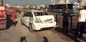 Tur otobüsüyle çarpışarak kanala düşen otomobilin sürücüsü yaralandı
