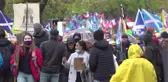 GLASGOW CITY - Çevreciler ve İskoç bağımsızlık yanlılarından gösteri (2)