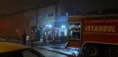 Başakşehir'de bir metal fabrikasının bahçesinde yangın çıktı