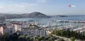 İkiz gemiler Kuşadası'na 1200 yolcusuyla geldi
