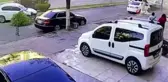 5 aracın karıştığı zincirleme kaza anı güvenlik kamerasında