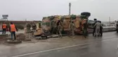 Zırhlı askeri araç devrildi: 3 asker yaralı