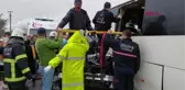 TEKİRDAĞ'DA SERVİS MİDİBÜSÜ OTOMOBİLLE ÇARPIŞTI 2 ÖLÜ, 15 YARALI