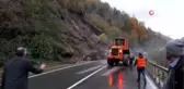 Şalpazarı-Beşikdüzü karayolunda heyelan kamerada