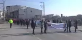 Yüksekova'da öğretmenler şehit meslektaşları için yürüdü