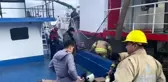 Balıkçı teknesinde yangın paniği
