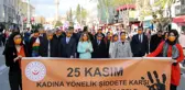 Uşak'ta kadına şiddete karşı turuncu balon