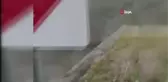 Ordu'da heyelan anı ve yaşanan panik kamerada