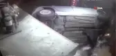 Otomobilin markete daldığı an güvenlik kameralarına böyle görüntülendi