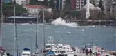 ÇANAKKALE'DE DENİZ ULAŞIMINA 'LODOS' ENGELİ