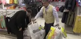 Gurbetçilerden öğrencilere bot ve mont desteği