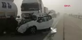 KONYA-ANKARA KARAYOLUNDA ZİNCİRLEME KAZA, YARALILAR VAR