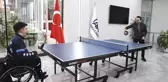 AA Genel Müdürü Serdar Karagöz olimpiyat şampiyonu Abdullah Öztürk ile maç yaptı
