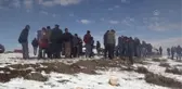 Karla kaplı arazide 