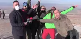 KAHRAMANMARAŞ - Kanada ve ABD'li çift, yamaç paraşütü heyecanı yaşadı