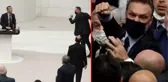 Meclis'te tansiyon bir anda yükseldi! AK Partili Alpay Özalan'ın yumruğunu kaldırdığı anlar objektiflere anbean yansıdı
