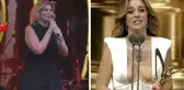 Sahneye çıkıp şarkı söyleyen Pelin Öztekin, Melis Sezen'in sözlerini tiye aldı: Mikrofonu tutuyorum çünkü elimde