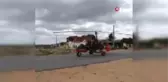 Hurda araç parçalarından yaptığı cayrokopter ile uçtu