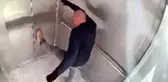 Bindiği asansöre zarar verdi