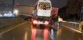 Kartal'da TIR'ın kaza yapmasıyla trafik yoğunluğu oluştu