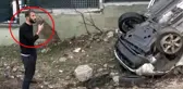 Kaza yapan polis, paniğe kapılan annesini görüntülü arayarak teselli etti: Kurban olayım sana