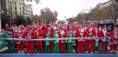 Madrid'de Noel Baba koşusu